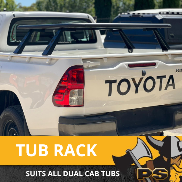 Hilux outlet tub rack