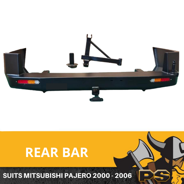 Pajero rear deals bumper guard