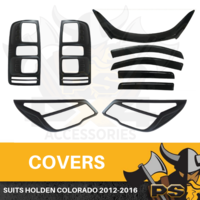 Headlight Tailight Covers + Bonnet Protector, Window Visors Colorado 2012-2016