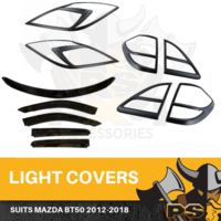 Bonnet Protector Weathershields & Black Covers for Mazda BT50 BT-50 2012-2020