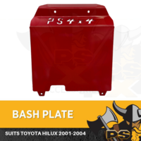 RED Bash Plate Front Sump Guard Premium 4mm for Toyota Hilux 2001-2004 IFS