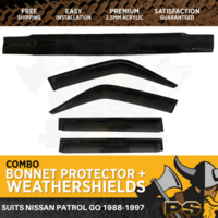 Bonnet Protector, Weathershields to suit Nissan Patrol GQ Ford Maverick 88-97