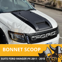Matte Black Bonnet Scoop Hood Raptor Style For Ford Ranger PX 2011 - 2015