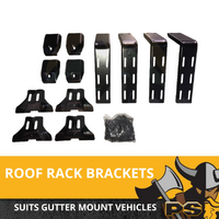 4 Roof Rack Brackets Universal for rain gutter mounts 8 INCH 4x4 4WD
