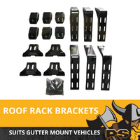 6 Roof Rack Brackets Universal for rain gutter mounts 8 INCH 4x4 4WD
