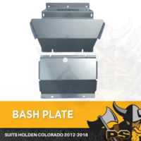 Holden Colorado 2012-2016 Bash Plate Front & Sump Guard GREY 4MM Thick