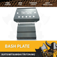 Silver Bash Plate for Mitsubishi MQ Triton 2015-2018 Sump Guard (Fits: [MQ])