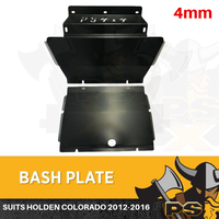 Holden Colorado 2012-2016 Bash Plate Front & Sump Guard Matte Black 4MM 