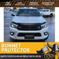 Bonnet Protector for Toyota Hilux N80 2015 - 2018 Tinted Guard Revo