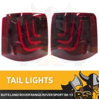 Clear Red LED Tail lights for Land Rover Range Rover Sport 2006-2013 Taillight L320