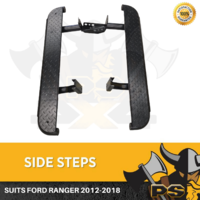Single Cab Steel Side Steps to suit Ford Ranger 2012-2018 Rock Sliders