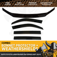 Bonnet Protector, Weathershields to suit Toyota Landcruiser 200 Series 2007-2015