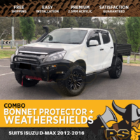 Bonnet Protector, Weathershields for Isuzu D-max Dmax 2012-2016 Visors