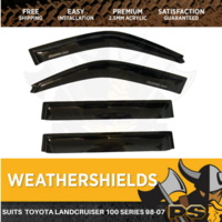 Superior Weathershields suit Toyota Landcruiser 100 Series 98-07 Window Visors