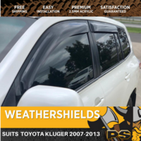 PS4X4 Weather shields For Toyota Kluger Dec 2007 - 2013 Door Window Visors