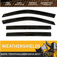 PS4X4 Weathershields For Toyota Kluger Dec 2013 - 2018 Window Visors