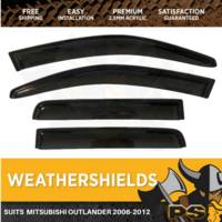 Superior Weathershields for Mitsubishi Outlander 2006-2012 Window Door Visors 