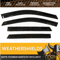 Superior Weathershields for Hyundai Santa Fe 2012-2017 Window Visors