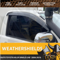 PS4X4 Weather shields suit Toyota Hilux N70 Single Cab 2005 -2015 Window Visors