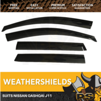 Superior Weathershields to suit Nissan Qashqai J11 Window Visors