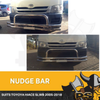 Stainless Steel Nudge bar to suit Toyota Hiace (SLWB) 2005-2018 Brand New Front Bar