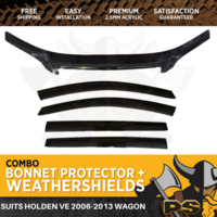 Bonnet Protector & Weathershields for Holden VE 2006-2013 WAGON Commodore