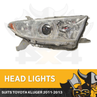 RHS Headlight to suit Toyota Kluger 10/2010-12/2013 Replacement Driver Side