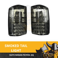 Black Smoked LED Tail lights for Nissan Patrol GQ 1988-1997 Series 1 2
