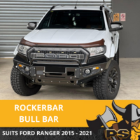 PS4X4 ROCKERBAR BULL BAR TO SUIT FORD RANGER 2015 -2021 PX2 PX3