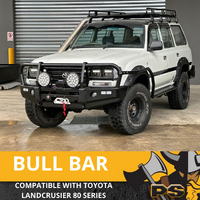 PS4X4 Bull Bar to suit Toyota Landcruiser 80 Series Heavy Duty Steel Winch Comp 