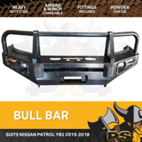 Bull Bar suit Nissan Patrol Y62 Heavy Duty Steel Winch Comp