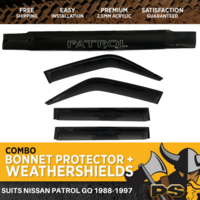 Bonnet Protector, Weathershields for Nissan Patrol GQ Ford Maverick 88-97