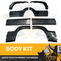 Flares to suit Toyota Prado 120 Series  2003-2009 Body Kit Black Guard Fenders