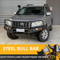 PS4X4 Deluxe Bull Bar to suit Toyota Prado 150 Series 2009-2013 Heavy Duty Steel Winch Comp