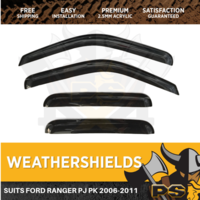Superior Weather Shields Weathershields Window Visor Ford Ranger PJ PK 2006-2011