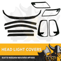 Bonnet Protector , Weathershields & Black Covers to suit Nissan Navara NP300