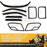 Bonnet Protector , Weathershields & Black Covers for Volkswagen Amarok 2009-2020