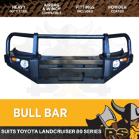 Bull Bar to suit Toyota Landcruiser 80 Series Heavy Duty Steel Winch Comp