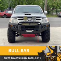 PS4X4 VIKING X Bull Bar to suit Toyota Hilux 2005-2011 Steel Winch Compatible Rocker Bar