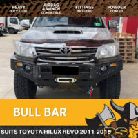 Bull Bar to suit Toyota Hilux 2011-2015 Steel Winch Compatible Rocker Bar