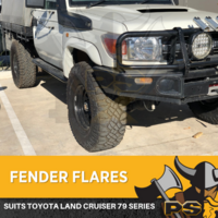 Flares to suit Toyota Landcruiser 79 Series Kit Front Wheels 2007+ Guards 2PC