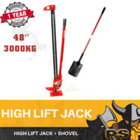 3000 KG Hi Lift High Farm Jack 48" inch Heavy Duty Recovery + Shovel Lifter 4x4 4WD
