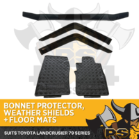Bonnet Protector , Window Visors Floor Mats Suit Toyota Landcruiser 79 Series Ute 2017+