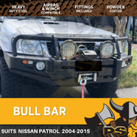 Ps4x4 Heavy Duty Deluxe Viking X Bull Bar To Suit Nissan Patrol GU4 2004+ ADR