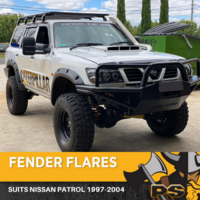 PS4X4 FRONT & REAR JUNGLE FLARES SUITABLE FOR NISSAN PATROL GU 1997 - 2004