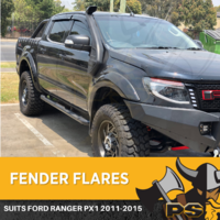Gloss Black Fender Flares To Suit Ford Ranger  PX1 2011-2015