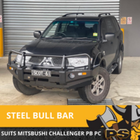 PS4X4 Bull Bar for Mitsubishi Challenger 2006-2015 PB PC Heavy Duty Steel Winch Comp