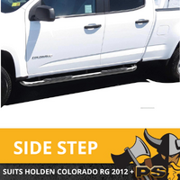 Stainless Steel Chrome Running Board Side Steps Fits Holden Colorado RG 2012 - 2020