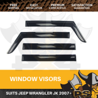 Superior Weathershields Weather Shields Window Visor Jeep wrangler JK 2007+