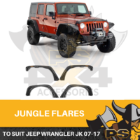 JUNGLE FLARES OFF ROAD GUARDS TO SUIT JEEP WRANGLER JK 2007-2017